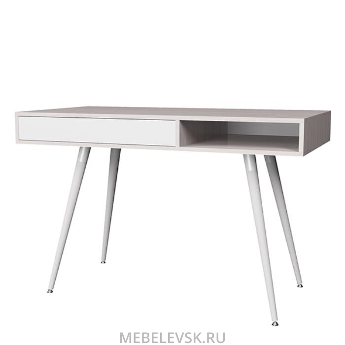 Стол письменный  Смарт-1 (ФУР.) (дуб ирландский/белый)