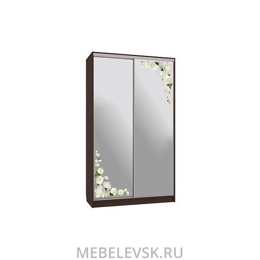 Шкаф-купе Рио 4-600 розы, (1200х600х2310)