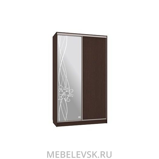 Шкаф-купе Рио 1-600 волны 2, (1200х600х2310)