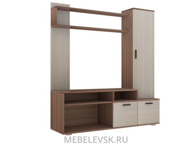 Мини-стенка "Лаура" ясень шимо т./ясень шимо с.