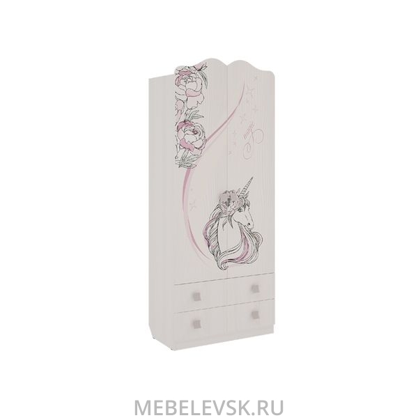 Шкаф комбинированный "Фэнтези" (с ящ. 2-створчатый)