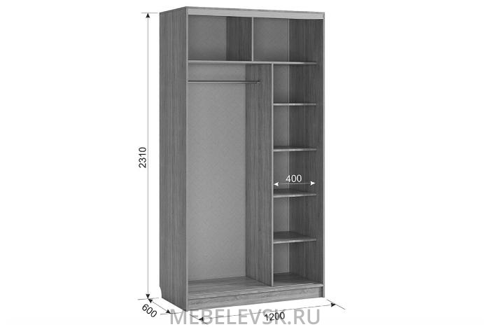 Рио 2-600 (полки справа)*, (1200х604х2305)