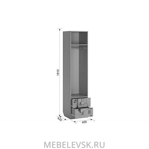 Шкаф комбинированный "Амели" (с ящ. 1-створчатый). Изображение 1