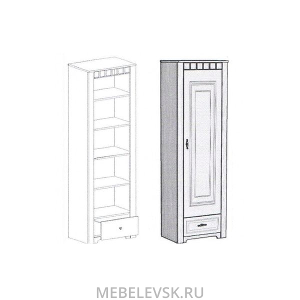 Шкаф однодверный "Прованс". Изображение 1