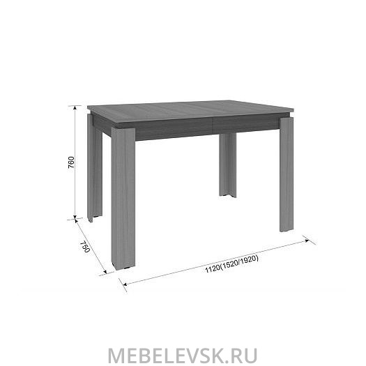 Стол обеденный раздвижной Гермес 2. Изображение 1