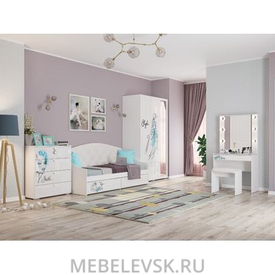 Шкаф 2-створчатый "Гламур". Изображение 1