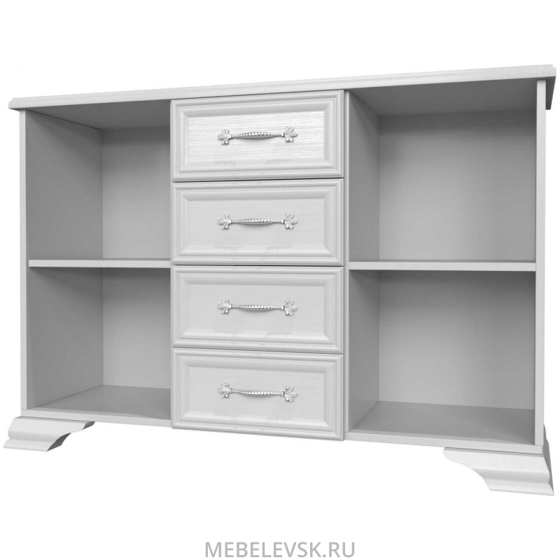  Комод 4ящ.+2дв. "Грация" (ЛАК). Изображение 1