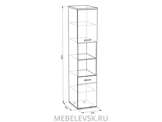 Шкаф комбинированный "Манхэттен". Изображение 1