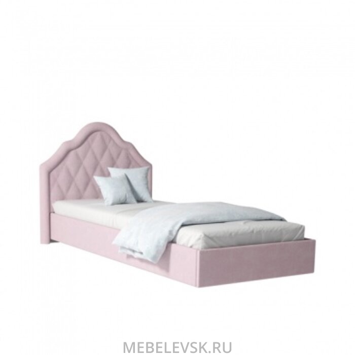 Розалия  №900.3М (Кровать мягкая с ОКН 900) (лиственница белая,LOUNGE 31). Изображение 1