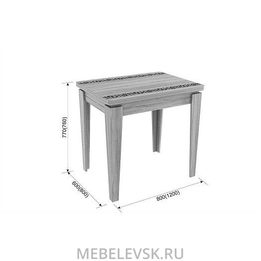 Стол обеденный раскладной Фантазия. Изображение 1