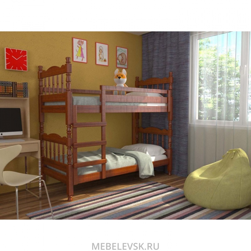 СОНЯ кровать двухъярусная (Орех). Изображение 1