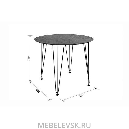 Антей 2 Стол (обеденный), (900х900х740). Изображение 1