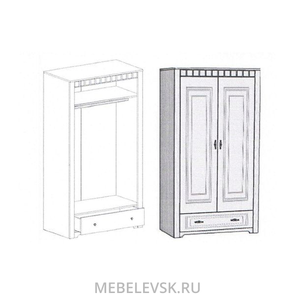 Шкаф двухдверный "Прованс". Изображение 1