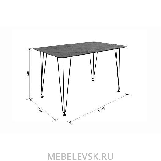 Стол обеденный Антей 1, (1200х739х750). Изображение 1