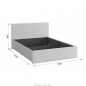 Кровать 1.4 Ника с подъем. механизмом. Изображение 1