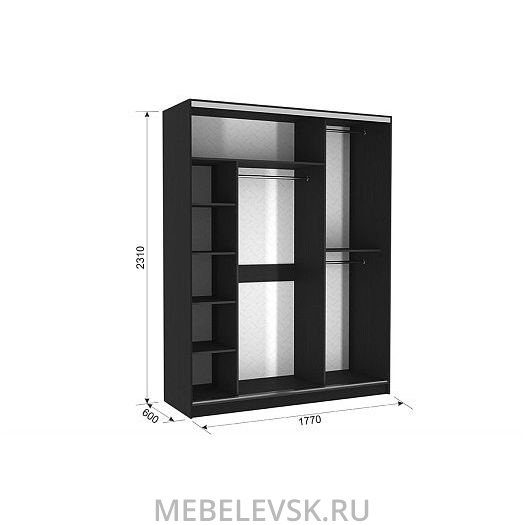 Шкаф-купе Бассо 4-600 бабочки. Изображение 1